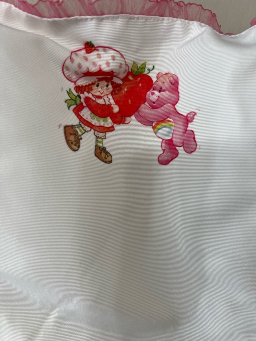 Dolls Kill Strawberry Shortcake Care Bears Puff Sleeve Coquette Dress M - Picture 8 of 16
